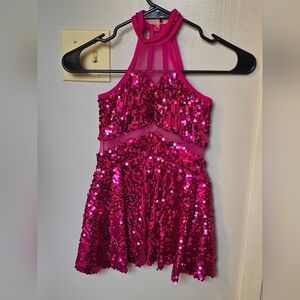 Weissman Pink Sequin Kids Costume